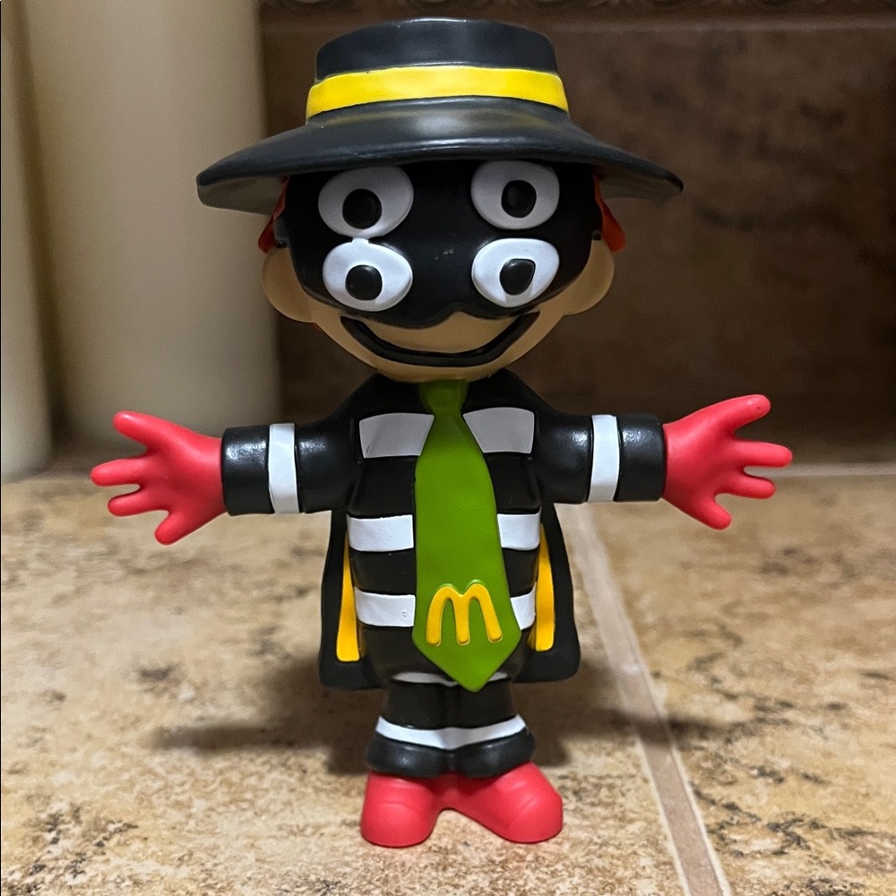 Collectible McDonald's Hamburglar Toy - Black, Red, Green, Yellow